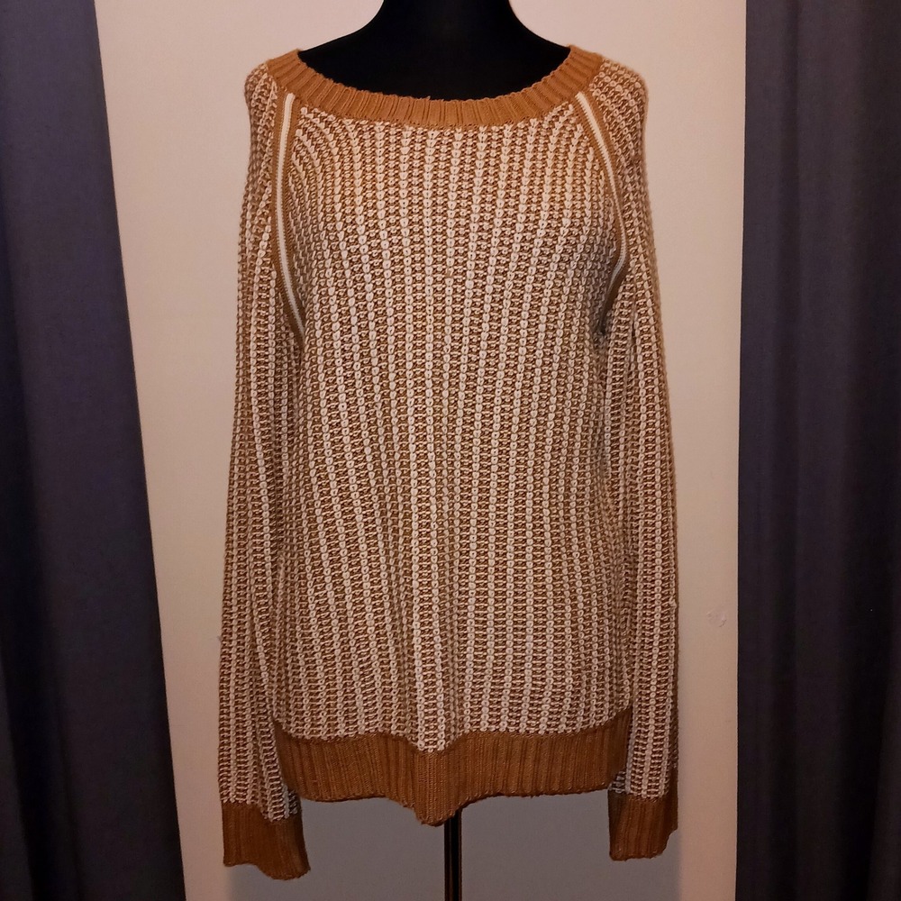 Joe Fresh Gorpcore Fishermen Cable Textured Knit Raglan Sleeve long Sweater XL